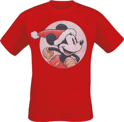Mickey & Minnie Mouse Christmas Tričko červená
