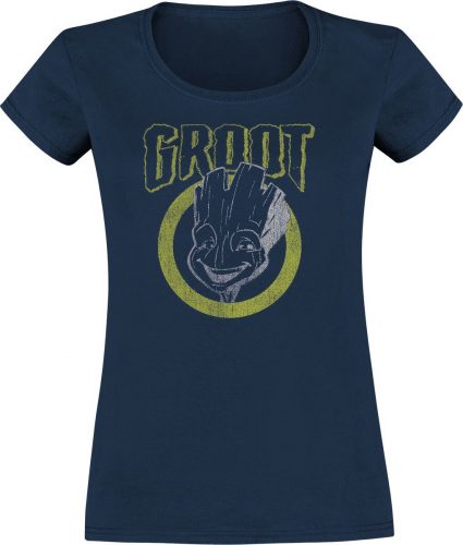 Strážci galaxie Grunge Groot Dámské tričko modrá
