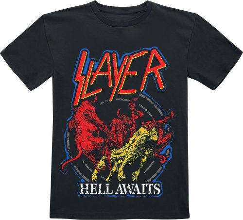 Slayer Kids - Primary Color Hell Awaits detské tricko černá