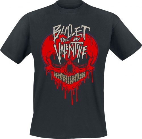 Bullet For My Valentine Zombie Girl Heart Tričko černá