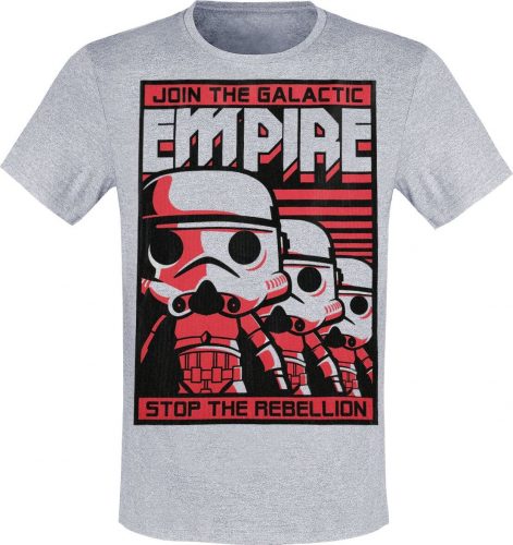 Funko Star Wars - Stormtrooper Empire Tričko smíšená svetle šedá
