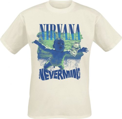 Nirvana Torn Tričko přírodní