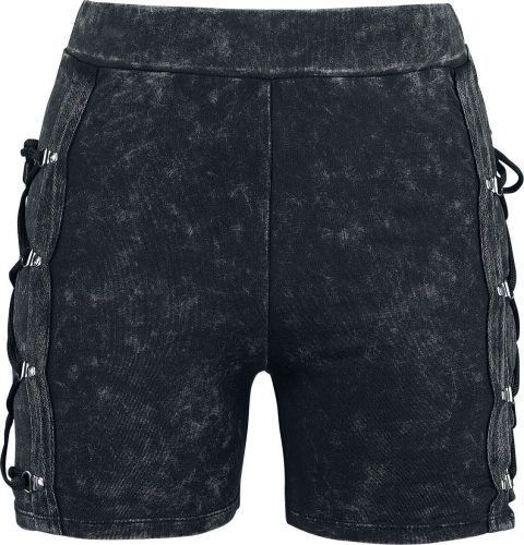 Black Premium by EMP Cierne šortky s opraným efektom Dámské šortky černá