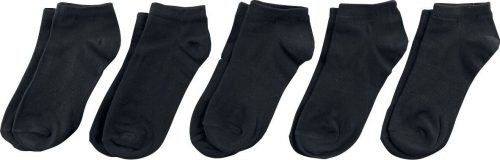 Urban Classics No Show Socks 5-Pack Ponožky černá