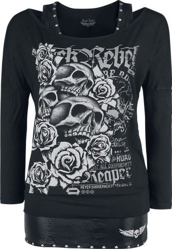 Rock Rebel by EMP Busting Loose Dámské tričko s dlouhými rukávy černá
