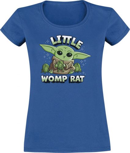 Star Wars The Mandalorian - Little Womp Rat - Grogu Dámské tričko modrá