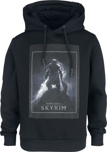 The Elder Scrolls V - Skyrim - Dovahkiin Logo Mikina s kapucí černá