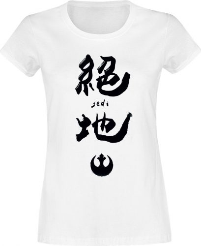 Star Wars Kanji Jedi Dámské tričko bílá
