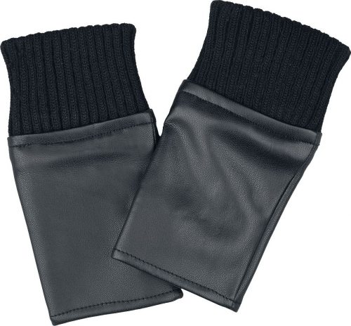 Urban Classics Rukavice ze syntetické kůže s polovičními prsty rukavice černá