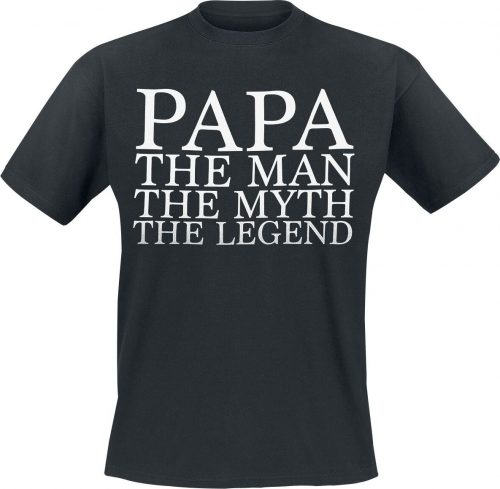 Papa - The Man Tričko černá