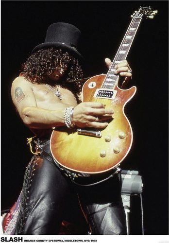 Guns N' Roses Slash NYC 1988 plakát vícebarevný