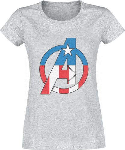 Marvel's The Avengers Captain America Dámské tričko šedý vres