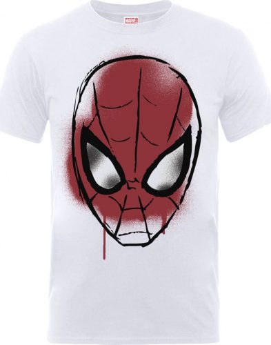 Spider-Man Head Tričko bílá