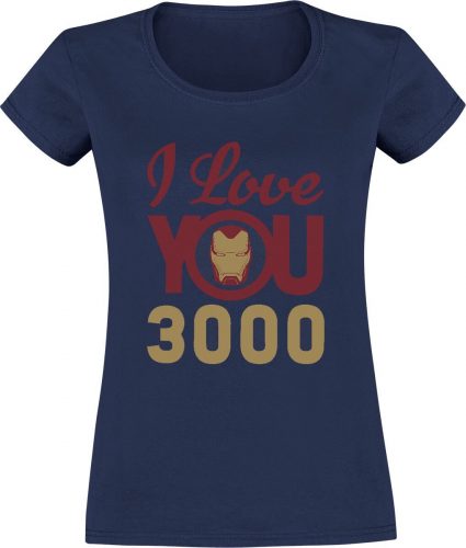Iron Man I Love You 3000 Dámské tričko námořnická modrá