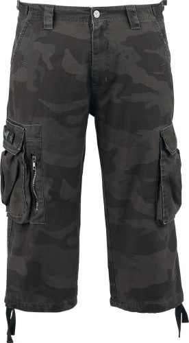 Black Premium by EMP 3/4 Army Vintage Shorts Kraťasy tmavě maskáčová