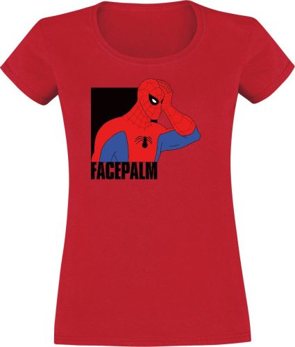 Spider-Man Facepalm Dámské tričko červená
