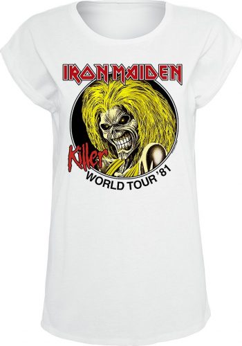 Iron Maiden Killer World Tour Circle Dámské tričko bílá