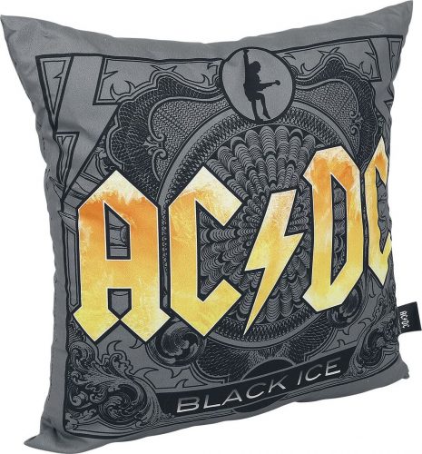 AC/DC Black Ice dekorace polštár šedá/žlutá