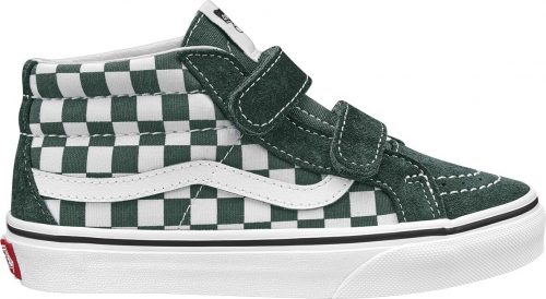 Vans UY SK8-Mid Reissue V - Checkerboard Dětské boty zelená/bílá