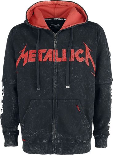 Metallica EMP Signature Collection Mikina s kapucí na zip černá