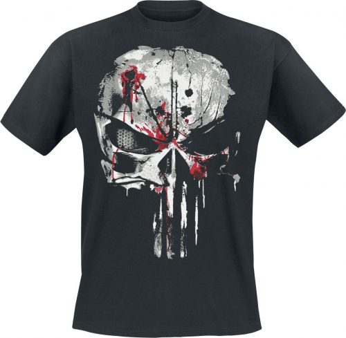 The Punisher Bloody Skull Tričko černá