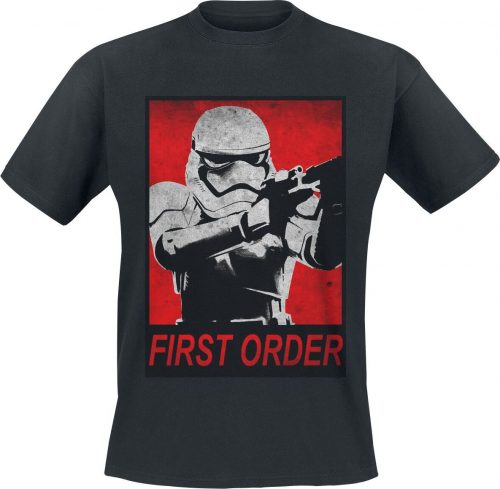 Star Wars First Order Tričko černá