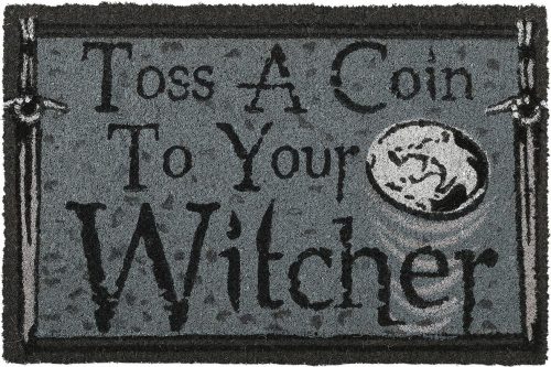 The Witcher Toss A Coin Rohožka vícebarevný