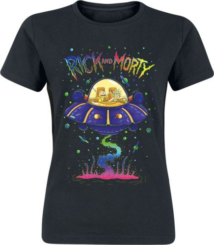 Rick And Morty Space Cruiser Dámské tričko černá