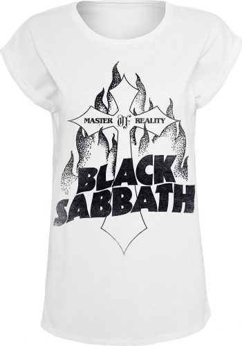 Black Sabbath Master Of Reality Cross Dámské tričko bílá