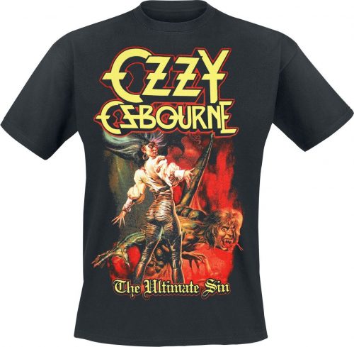 Ozzy Osbourne Ultimate Sin Cover Tričko černá