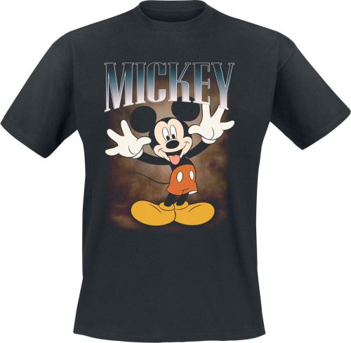 Mickey & Minnie Mouse Tongue Montage Tričko černá