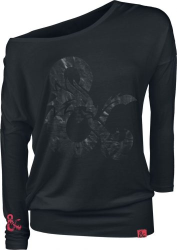 Dungeons and Dragons D20 Dámské tričko s dlouhými rukávy černá