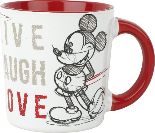 Mickey & Minnie Mouse Micky - Live Laugh Love Hrnek vícebarevný
