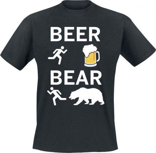 Beer - Bear Tričko černá