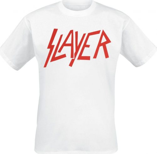 Slayer Logo Tričko bílá