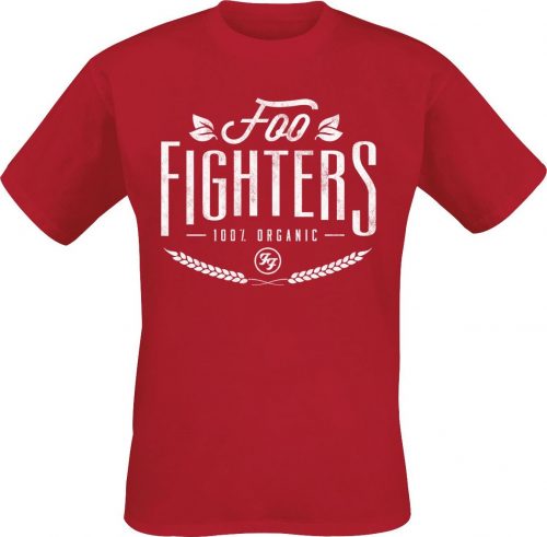 Foo Fighters 100% Organic Tričko červená