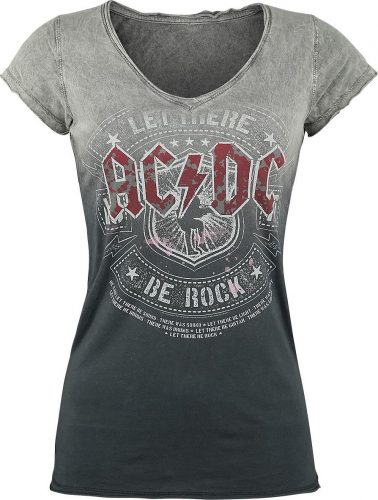 AC/DC Let there be Rock Dámské tričko šedá/tmave šedá