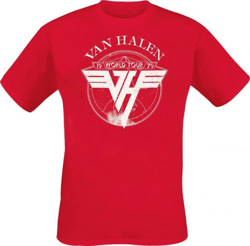 Van Halen 1979 Tour Tričko červená