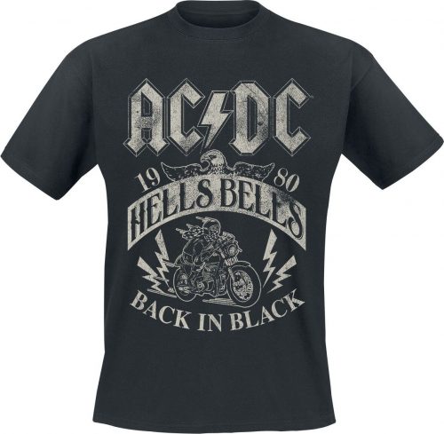 AC/DC Hells Bells 1980 Tričko černá