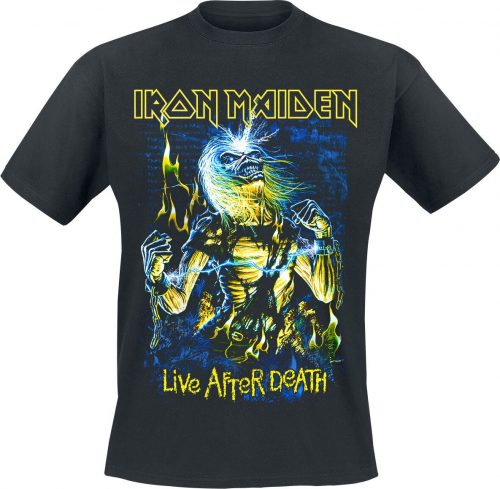 Iron Maiden Live After Death Tričko černá