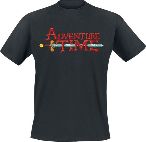 Adventure Time Logo Tričko černá