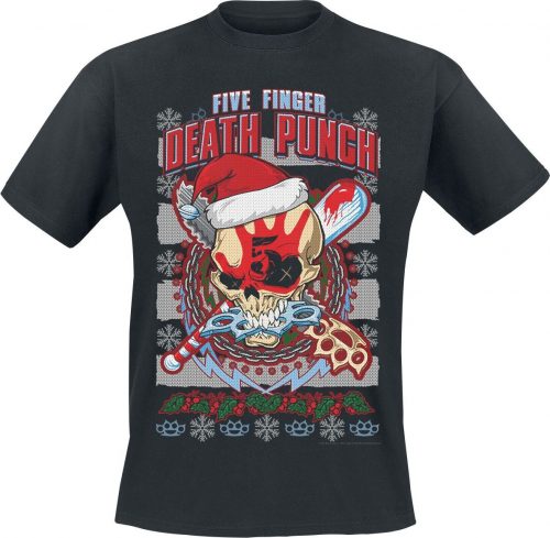 Five Finger Death Punch Zombie Kill Xmas Tričko černá