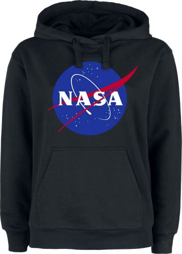 NASA Logo Dámská mikina s kapucí černá