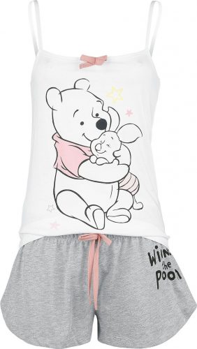 Medvídek Pu Winnie The Pooh pyžama bílá/šedá
