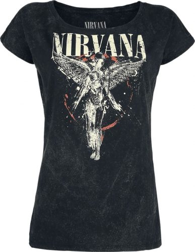 Nirvana Angel Dámské tričko charcoal