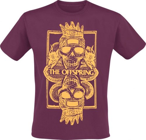 The Offspring Skull Crown Tričko burgundská červeň