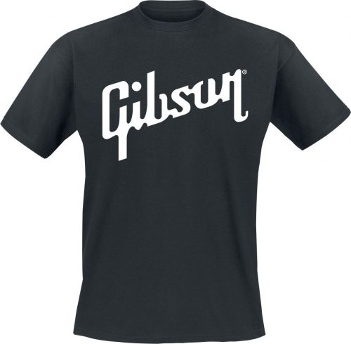 Gibson White Logo Tričko černá