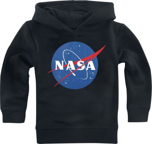NASA Kids - Logo detská mikina s kapucí černá