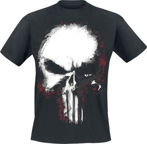 The Punisher Shattered Skull Tričko černá
