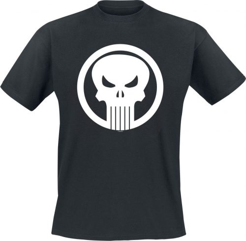 Marvel Knights Punisher Skull Circle Tričko černá